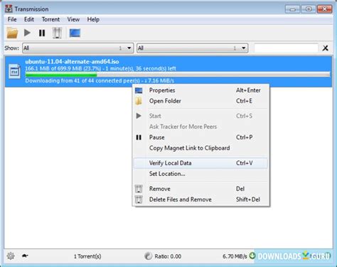 This is a fast, easy, and free BitTorrent client. . Download transmission